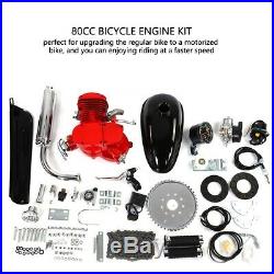 Full Set 80cc 2-Stroke Bike Bicycle Motorized Petrol Gas Motor Engine Kit Set US