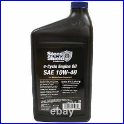 Full Synthetic 4-Cycle Engine Oil SAE 10W-40 Twelve 32 oz. Bottles