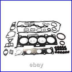 G4KD 2.0L Engine Full Gasket Seals Kit with Head Bolts & Valve Set For Hyundai KIA