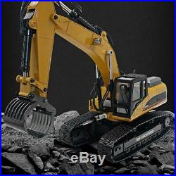 HUINA 1580 114 3 in 1 Full Metal Excavator RC Engineering Vehicle Toy Gift