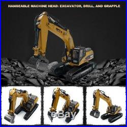 HUINA 1580 2.4G 114 3 in 1 RC Full Metal Excavator Engineering Vehicle Collect