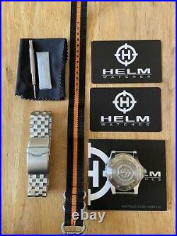 Helm Komodo Orange Dial Engineer Bracelet Full Kit Brand New