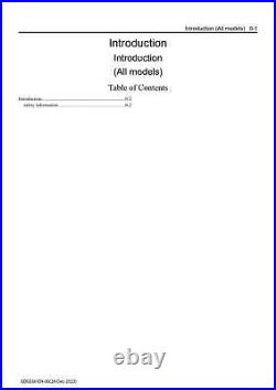 Hitachi 6HK1 Tier 4 North America Engine FULL Service Manual with Schemes