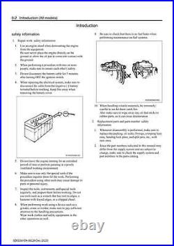 Hitachi 6HK1 Tier 4 North America Engine FULL Service Manual with Schemes