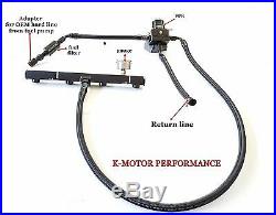 K-MOTOR tucked Center feed fuel line system K20 K24 k swap honda civic integra