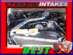 K&n+blue Red 02 03-07 Dodge Ram 1500 4.7l V8 Full Cold Air Intake Kit Stage 3