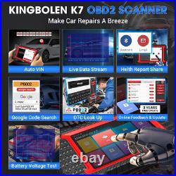 KINGBOLEN K7 OBD2 Scanner All Systems Bi-Directional Key Coding Diagnostic Tool