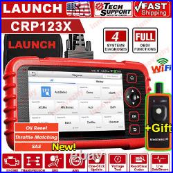 LAUNCH CRP123X Car OBD2 Scanner Code Reader Check Engine ABS SRS Diagnostic Tool