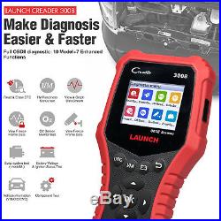 LAUNCH OBD2 Scanner CR3008 Universal Full OBDII Engine Code Reader Scan tool