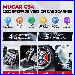MUCAR CS4 Auto OBD2 Scanner Engine ABS SRS TCM SAS TPMS Diagnostic Resst Tool