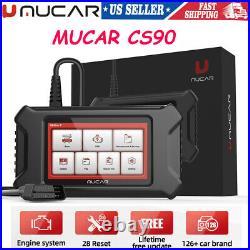 MUCAR CS90 OBD2 Scanner Diagnostic Tool Check Engine Fault Code Reader 28 Resets