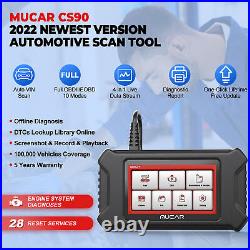 MUCAR CS90 OBD2 Scanner Engine Fault Code Reader ECM Car Diagnostic Scan Tool
