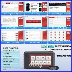 MUCAR VO6 OBD2 Scanner Full System Car Diagnostic Tool 28 Reset ECU Coding TPMS