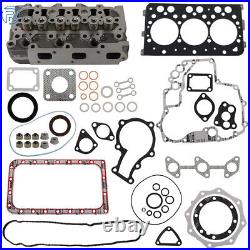 Metal Engine Full Cylinder Head assy With Vavel Full Gasket Kit For Kubota D782