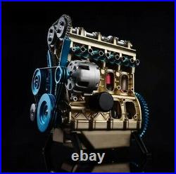 Mini Car Engine Assembly Kit Full Metal 4 Cylinder Car Engine Building Kit
