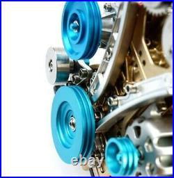 Mini Car Engine Assembly Kit Full Metal 4 Cylinder Car Engine Building Kit