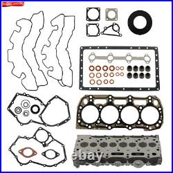 NEW For Perkins 404D-22T 104-22 404C 2.2L Engine Full Gasket Kit+Cylinder head