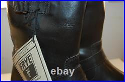 NU Frye Sutton Engineer full grain Leather size 10 Mens Biker Boots Black $400
