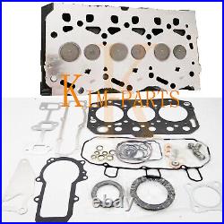 New 3TNM72 Complete Cylinder Head Assy & Full Gasket Set fits Yanmar Engine