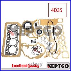 New Full Overhaul Gasket Kit Metal Fit For Mitsubishi 4D35 4D35T Engine Loader