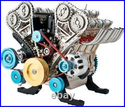 New Parts Assembly Engine V8 Motor Kit DIY 13 Full Metal Model 500 Toy Gift