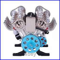 New Parts Assembly Engine V8 Motor Kit DIY 13 Full Metal Model 500 Toy Gift