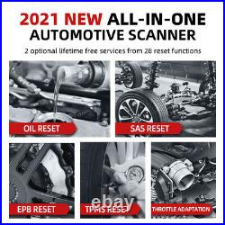 OBD2 Automotive Scanner Car Diagnostic Reset Tool ECM ABS SRS System Code Reader