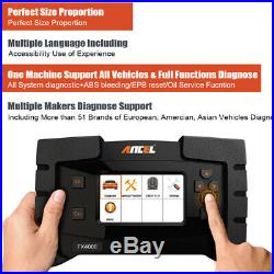 OBD2 Full System Scanner Automotive ABS Oil Reset Engine Check Diagnostic Tool