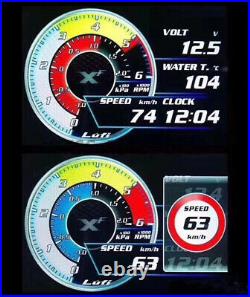 OBD2 Gauges Meters Full LCD Real time Turbo Boost Pressure Temperature LUFI XF