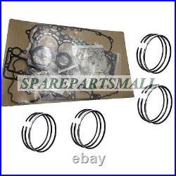 Piston Rings & Full Gasket Kit Fit For Mitsubishi S4S Engine