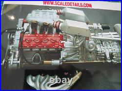 Pocher 1/8 Scale Ferrari F40 Full Engine Transkit Super Detail 400 pcs