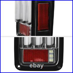 SEQUENTIAL Signal For 07-18 Jeep Wrangler Black Bezel Full LED Tail Light Lamp