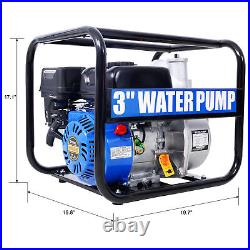 Semi Full Trash Water Pump 3 inch 209cc 7HP 4 stroke OHV ENGINE Gas Powered