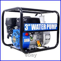 Semi Full Trash Water Pump 3 inch 209cc 7HP 4 stroke OHV ENGINE Gas Powered