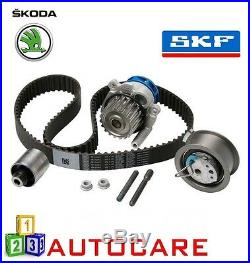 Skoda Octavia 1.9 TDI Engine Timing Belt Kit Water Pump Cambelt Chain By SKF