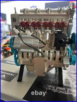 Stirling Engine, L4 4 Cylinder Full Metal Car Engine Assembly Kit Model Toys
