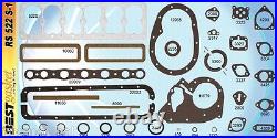 Studebaker 169/170/185/186 Flathead 6Cyl Full Engine Gasket Set/Kit BEST 1955-60