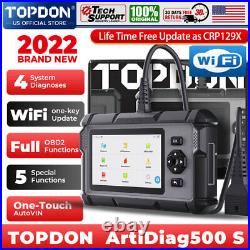 TOPDON ArtiDiag500s Car OBD2 Code Reader Check Engine ABS SRS Diagnostic Tool