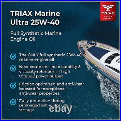 TRIAX Marine Ultra 25W-40 4-Stroke Full Synthetic Engine Oil (5 Gallon Pail)