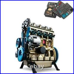 Teching V4 DM13 Four-Cylinder Stirling Engine Full Aluminum Alloy Model Collecti