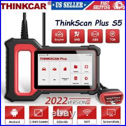 ThinkScan Plus S5 Car OBD2 Scanner ABS SRS ECM TCM Diagnostic Tool Code Reader