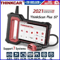 ThinkScan Plus S7 Car Diagnostic Tool OBD2 Scanner Code Reader ABS SRS Engine