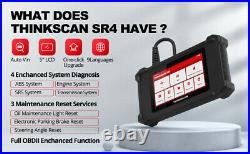 ThinkScan SR4 OBD2 Scanner ABS SRS TCM Code Reader Engine Car Diagnostic Tool