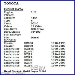 Toyota Coaster, Landcruiser 1hz Diesel Full Engine Gasket Kit Hzj75, Hzj80, Hzj78