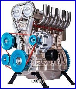 Yamix Full Metal Engine Model Desk Engine, Unassembled 4 Cylinder Inline Car Eng