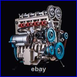 Yamix Full Metal Engine Model Desk Engine, Unassembled 4 Cylinder Inline Car Eng